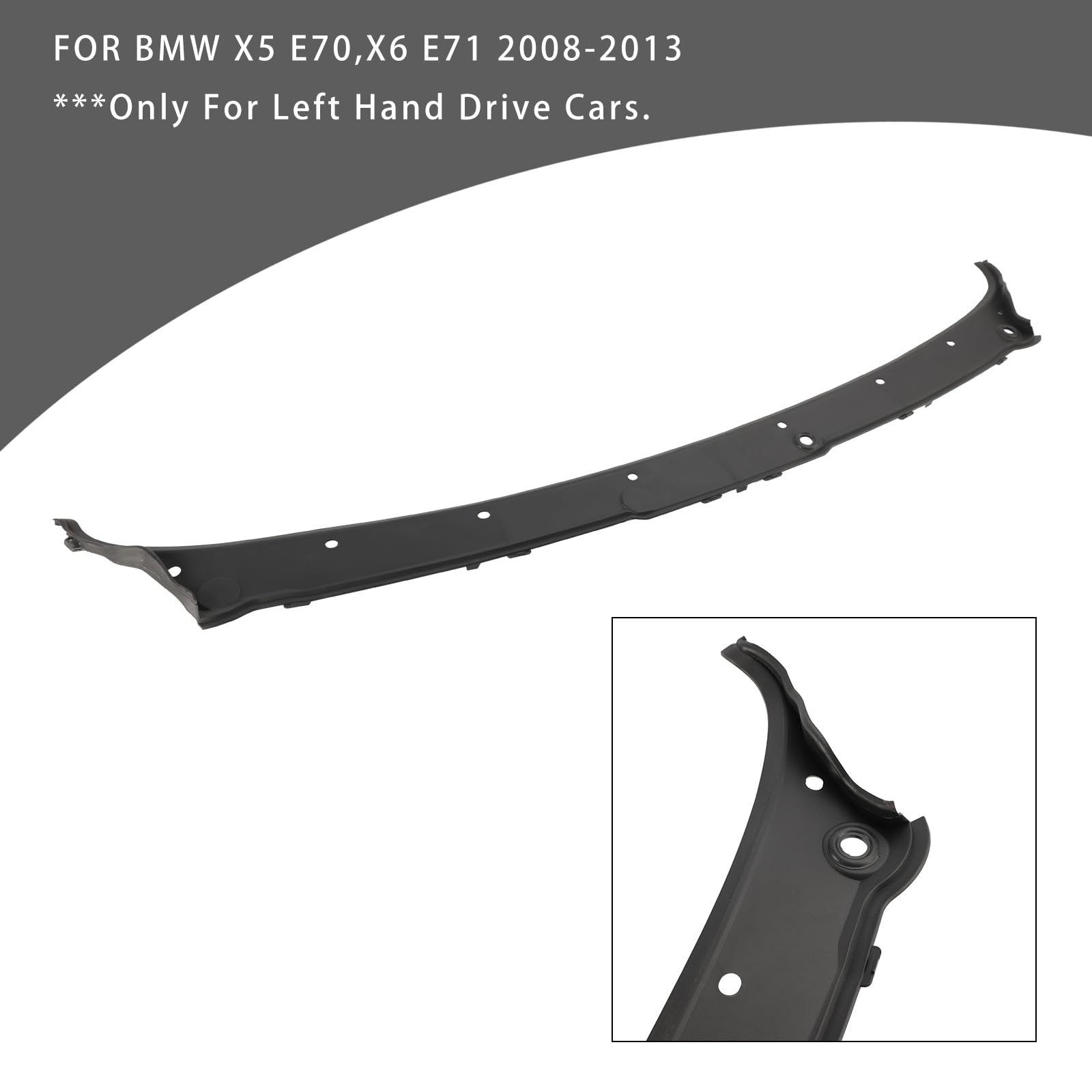 Frezon Windshield Wiper Cowl Grille Panel Cover 51717151969 For